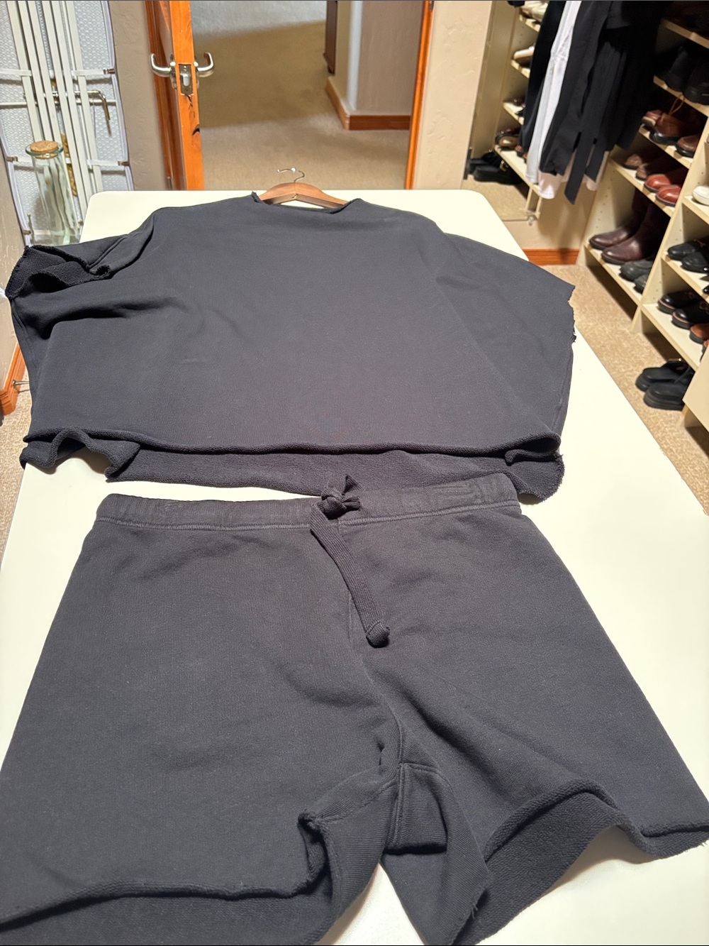 Frank & Eileen Black Knit Lounge Shorts